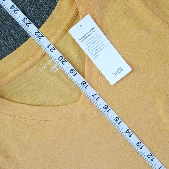 🆕️ 🌞Eileen Fisher🌞 - Mango S/S V-Neck Tee - Picture 7 of 7